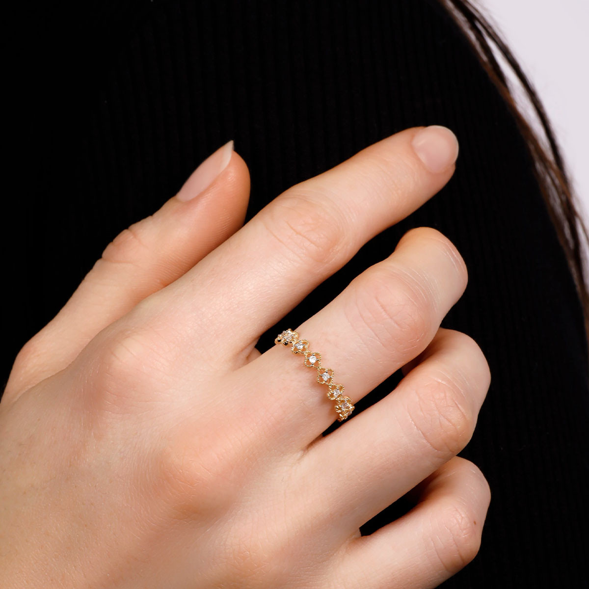 Bague "Alicante" Or jaune et Diamants Bague "Alicante" Or jaune et Diamants