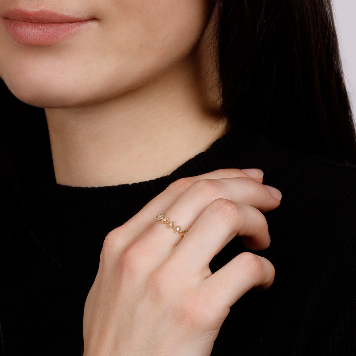 Bague "Alicante" Or jaune et Diamants