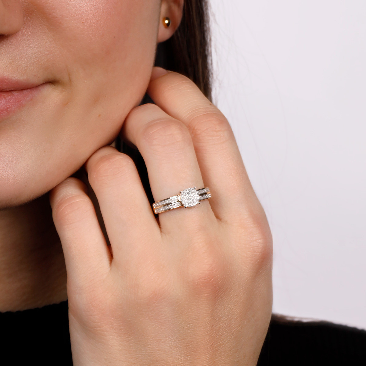 Bague "Toi que j'aime" Or jaune et Diamants Bague " Coline" Or jaune et Diamant
