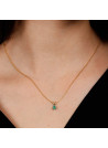 Pendentif Or Jaune et Emeraude