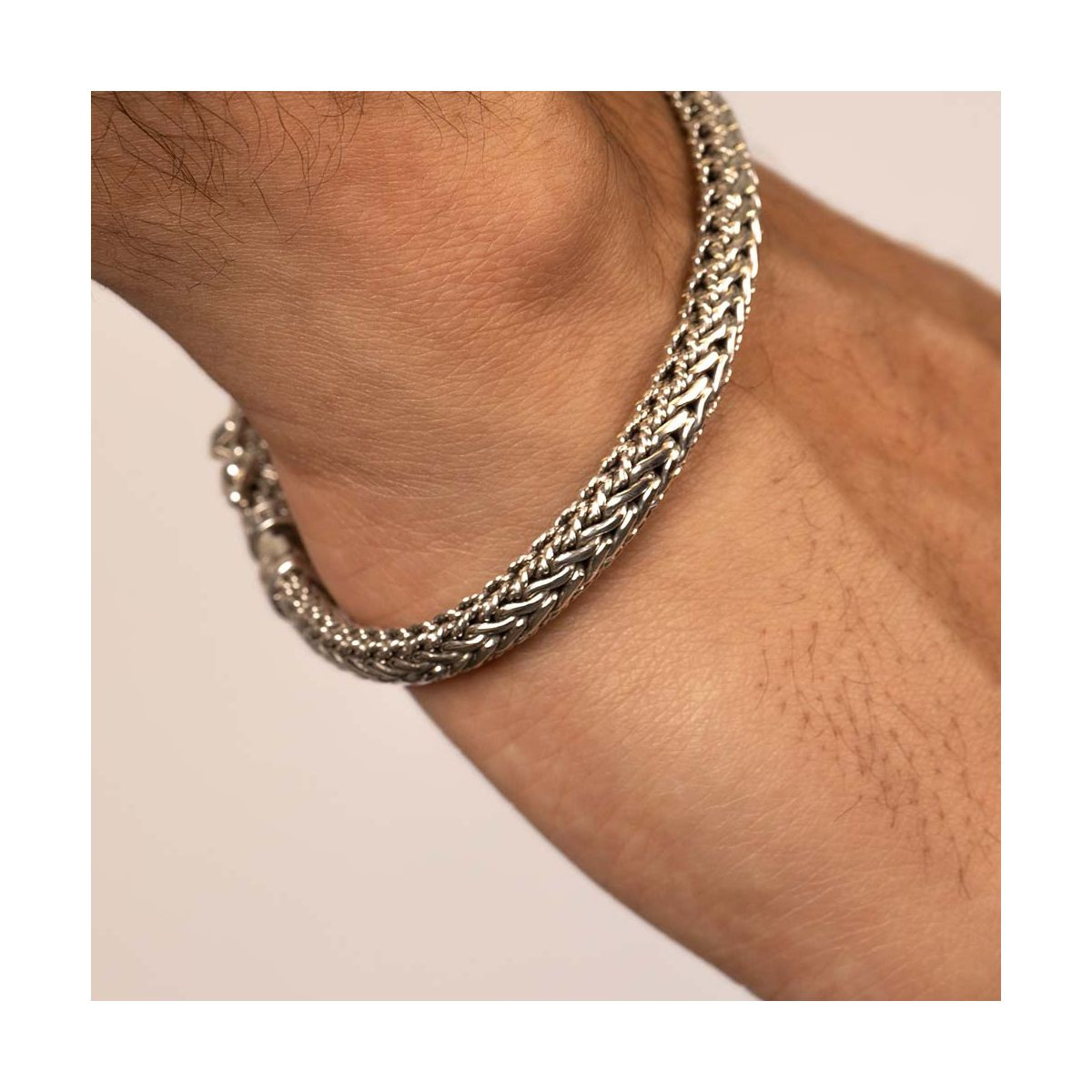 Bracelet Homme Argent 925/1000"Caden" Taille M