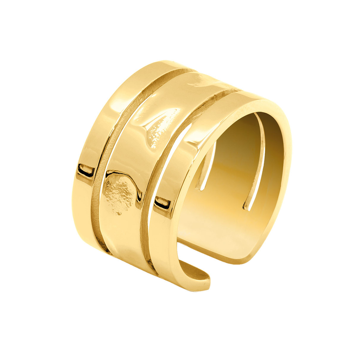 Bague Pierre Lannier "Echo" Acier Doré Bague Pierre Lannier "Echo" Acier Doré - BJ10A7203