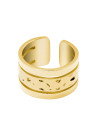 Bague Pierre Lannier "Echo" Acier Doré
