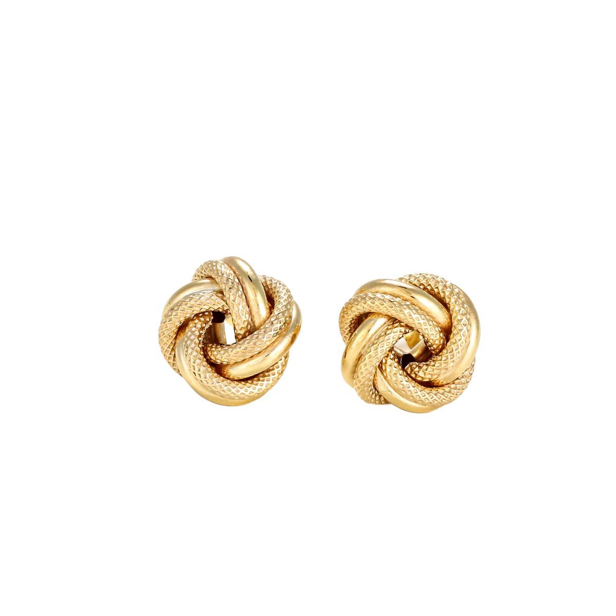 Boucles d'oreilles " Noeud torsadé 10mm" Or jaune 375/1000 Boucles d'oreilles "Resplendissant" Or jaune
