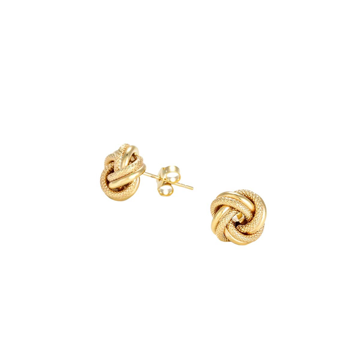 Boucles d'oreilles " Noeud torsadé 10mm" Or jaune 375/1000 Boucles d'oreilles "Resplendissant" Or jaune