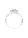 Bague duo "Antique" Or blanc 375/1000 Diamants