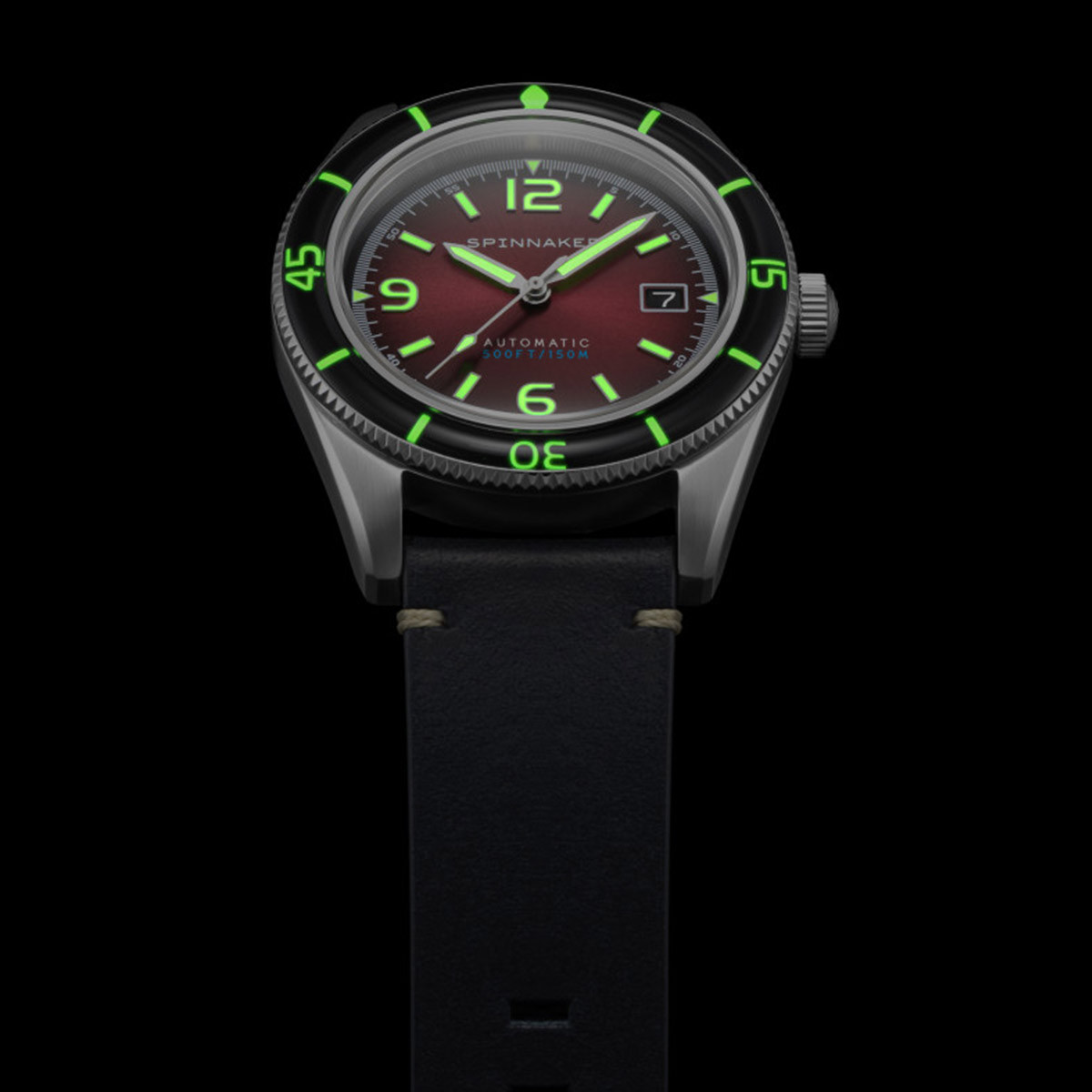 Montre Spinnaker Fleuss Automatique - Cadran rouge Montre Spinnaker Fleuss Automatique - Cadran rouge