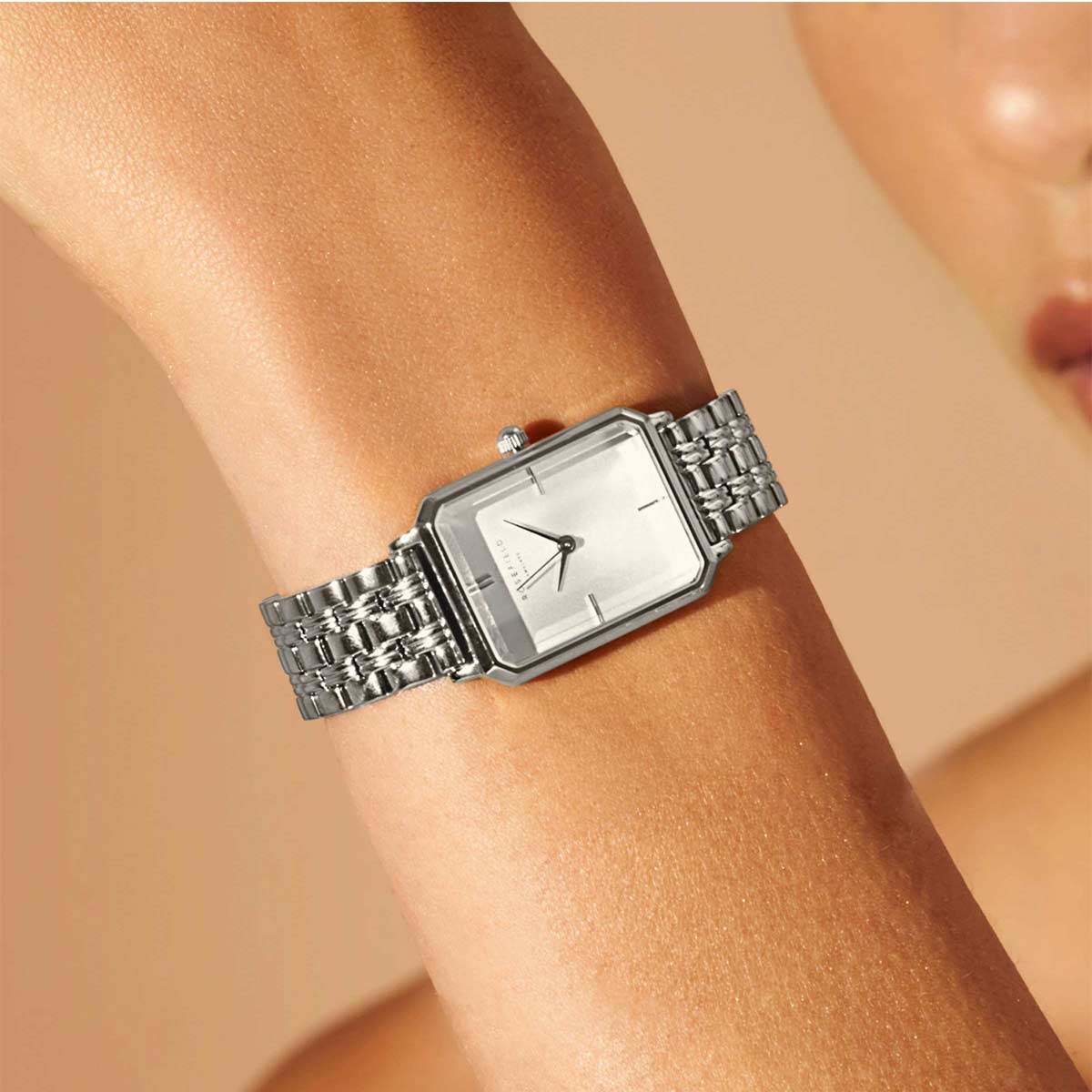 Montre Rosefield Femme "Octagon" Quartz - Boîtier métal Montre Rosefield "Octagon" Quartz - OCWSS-O41