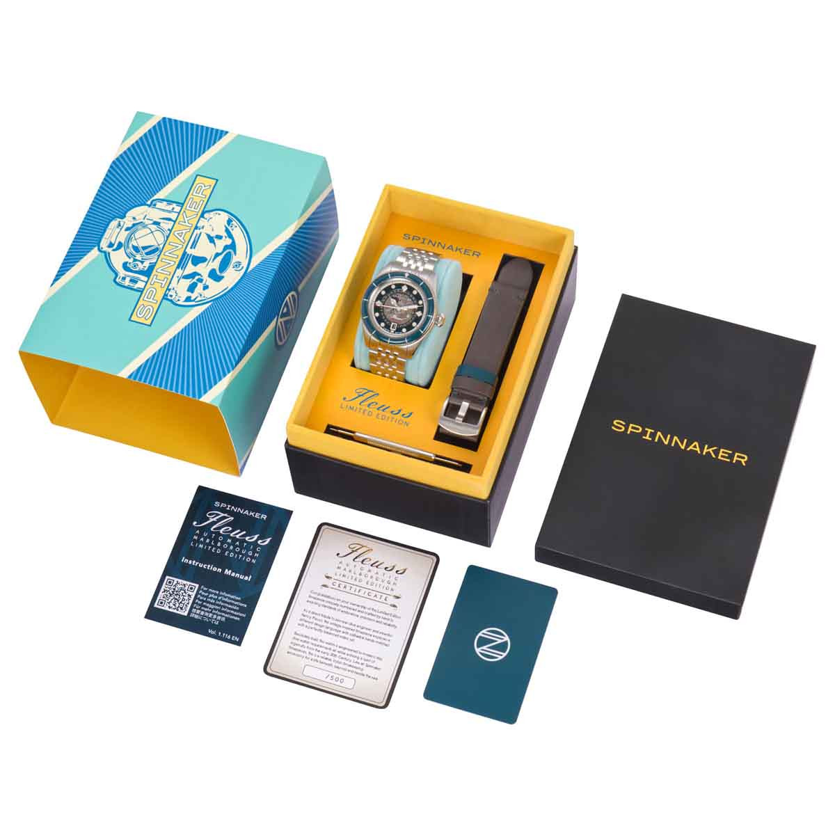 Montre Homme Spinnaker FLEUSS VINTAGE Automatique - SP-5116-22 Montre Homme Spinnaker FLEUSS VINTAGE Automatique - SP-5116-22