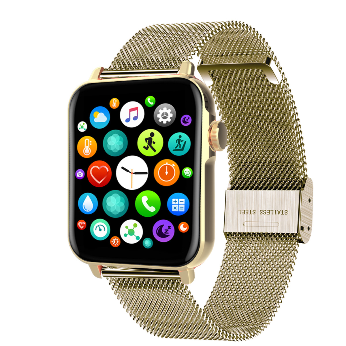 Apple Watch bracelet en maille en acier inoxydable - Montres homme -  Nouveautés 2024