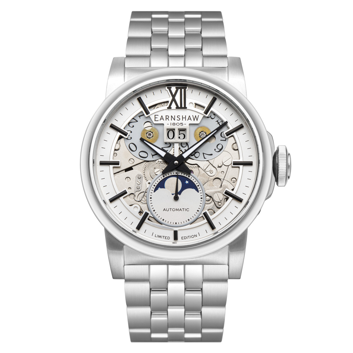 Montre Homme Earnshaw HANSOM Automatique - ES-8241-11 Montre Homme Earnshaw HANSOM Automatique - ES-8241-11