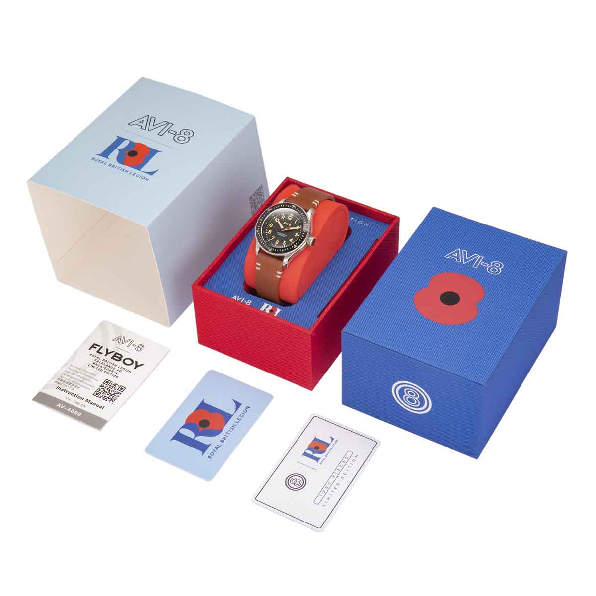 Montre Homme AVI-8 FLYBOY Méca-Quartz - AV-4099-RBL-01 Montre Homme AVI-8 FLYBOY Méca-Quartz - AV-4099-RBL-01