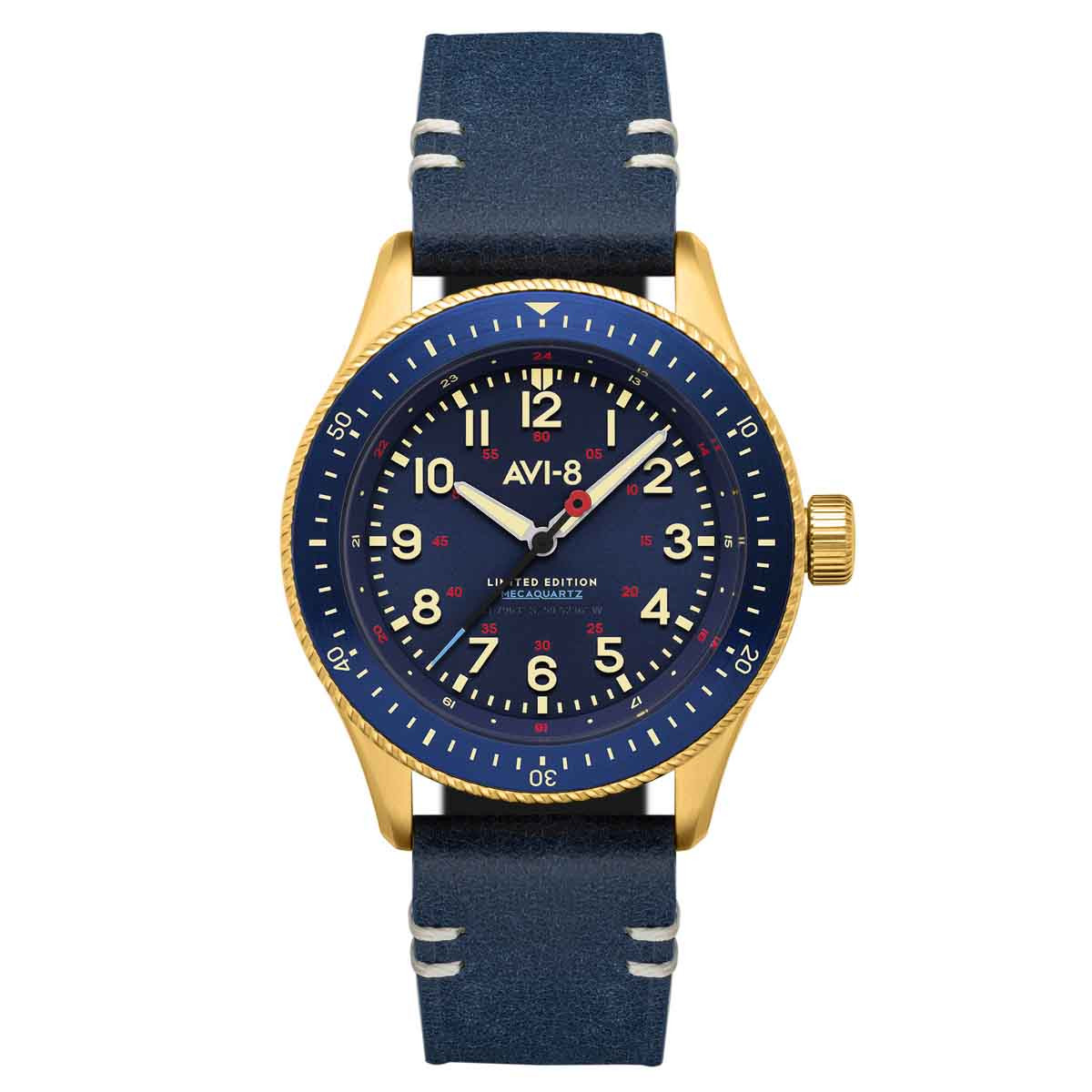 Montre Homme AVI-8 FLYBOY Méca-Quartz - AV-4099-RBL-04 Montre Homme AVI-8 FLYBOY Méca-Quartz - AV-4099-RBL-04