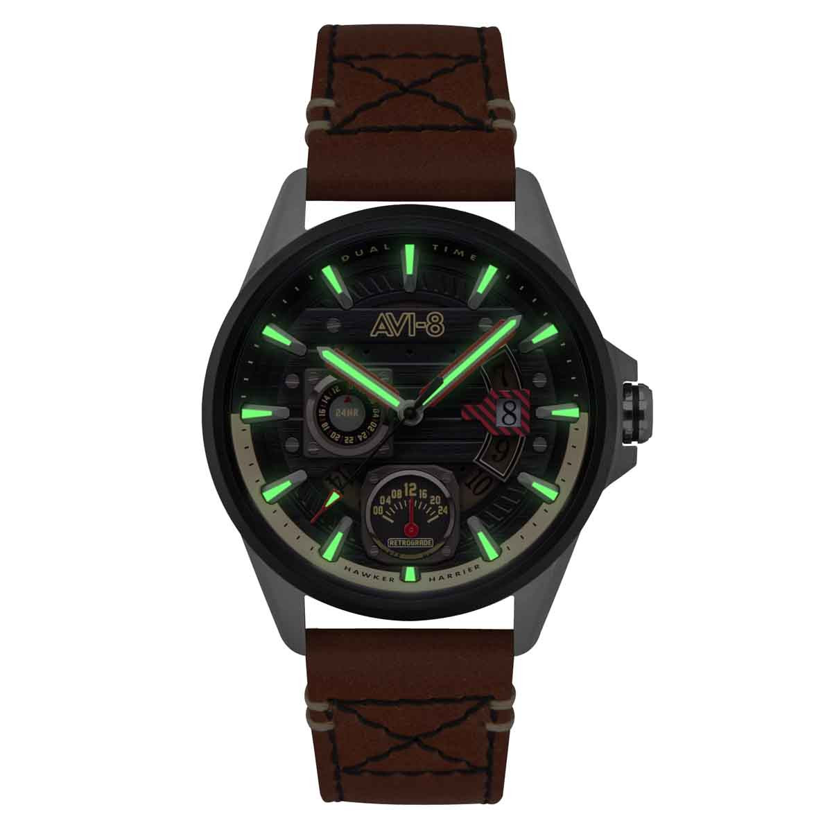 Montre Homme AVI-8 Hawker Harrier Farley Multifunction Quartz - AV-4098-02 Montre Homme AVI-8 Hawker Harrier Farley Multifunction Quartz - AV-4098-02