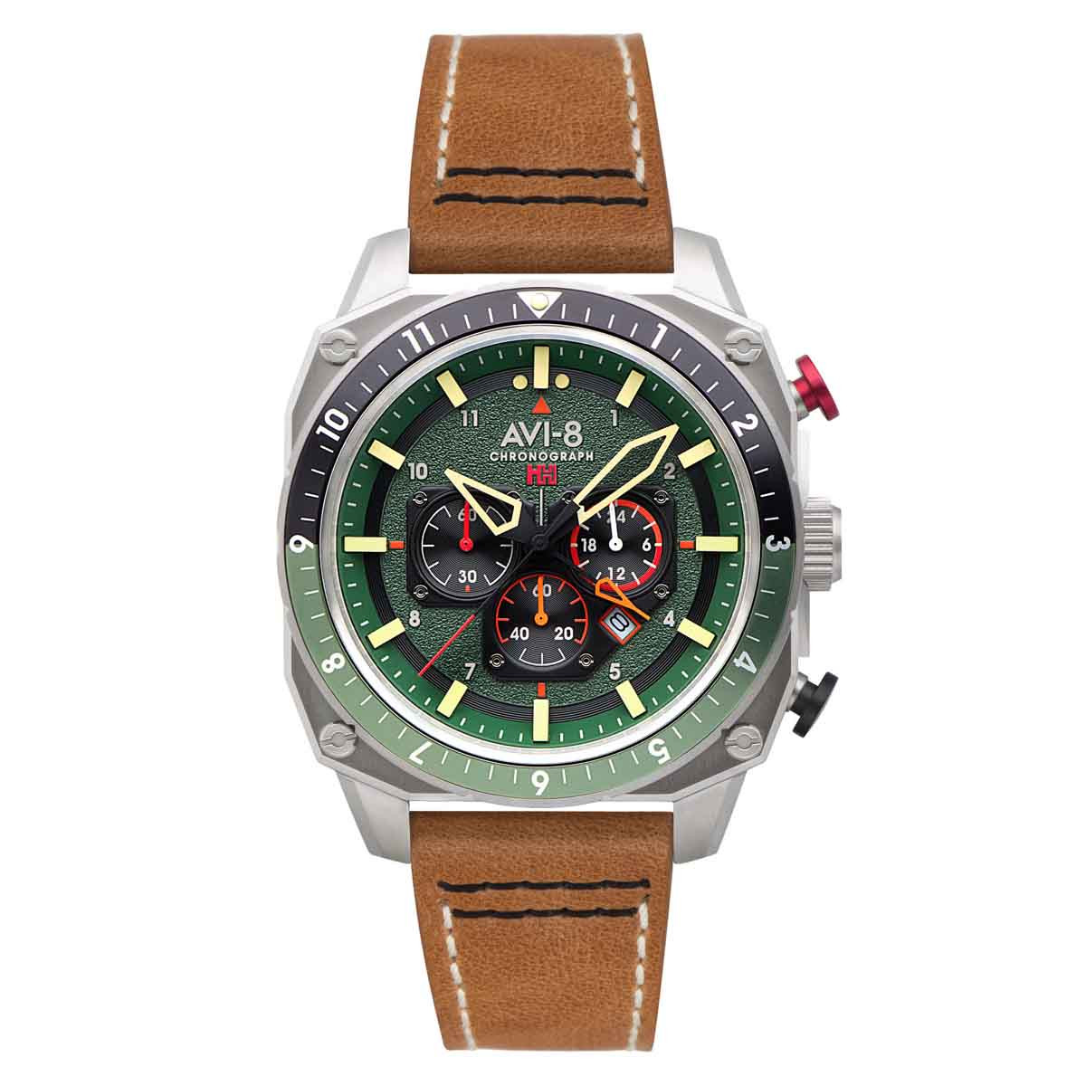 Montre Homme AVI-8 Hawker Hunter Dual Time Chronograph Quartz - AV-4100-01