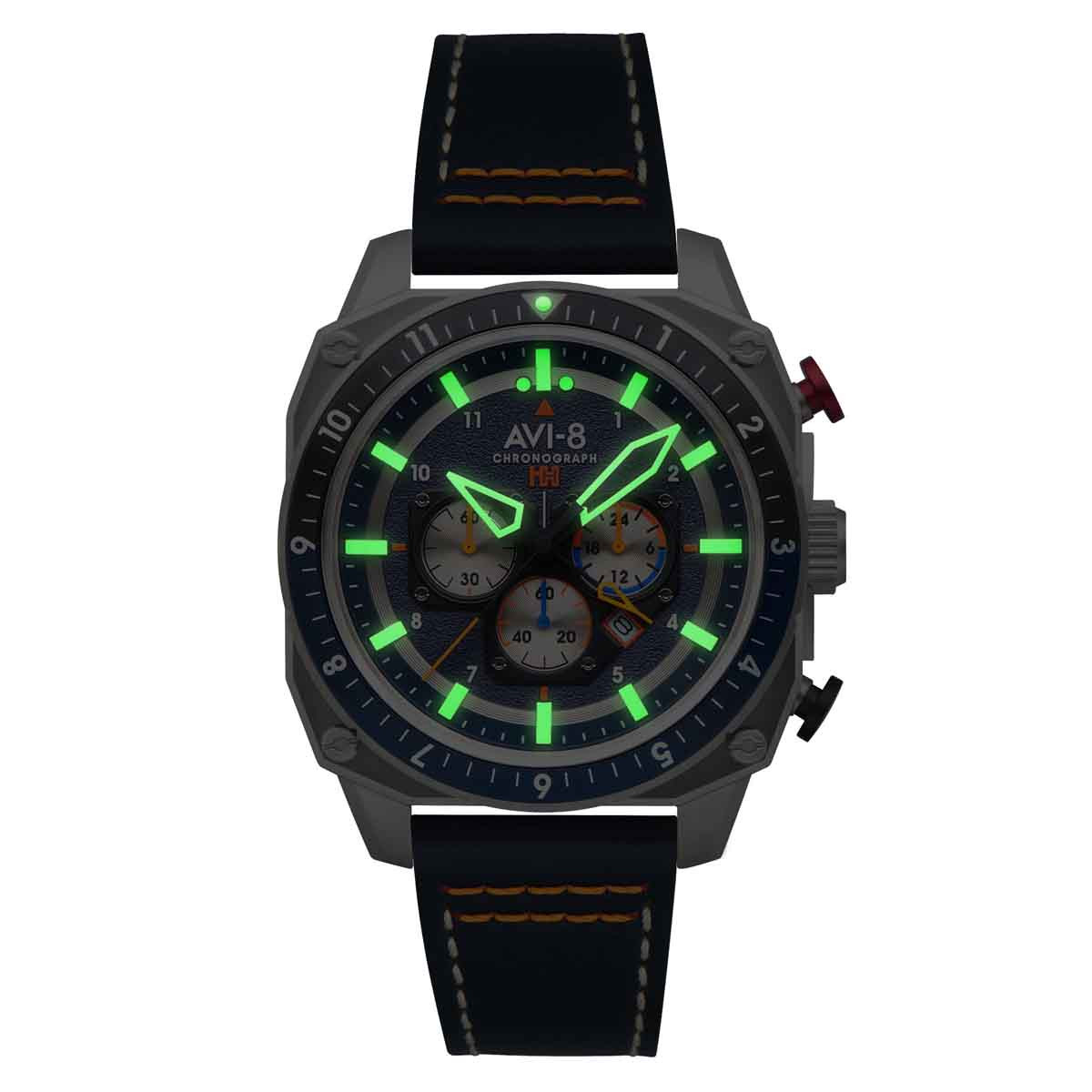 Montre Homme AVI-8 Hawker Hunter Dual Time Chronograph Quartz - AV-4100-02 Montre Homme AVI-8 Hawker Hunter Dual Time Chronograph Quartz - AV-4100-02