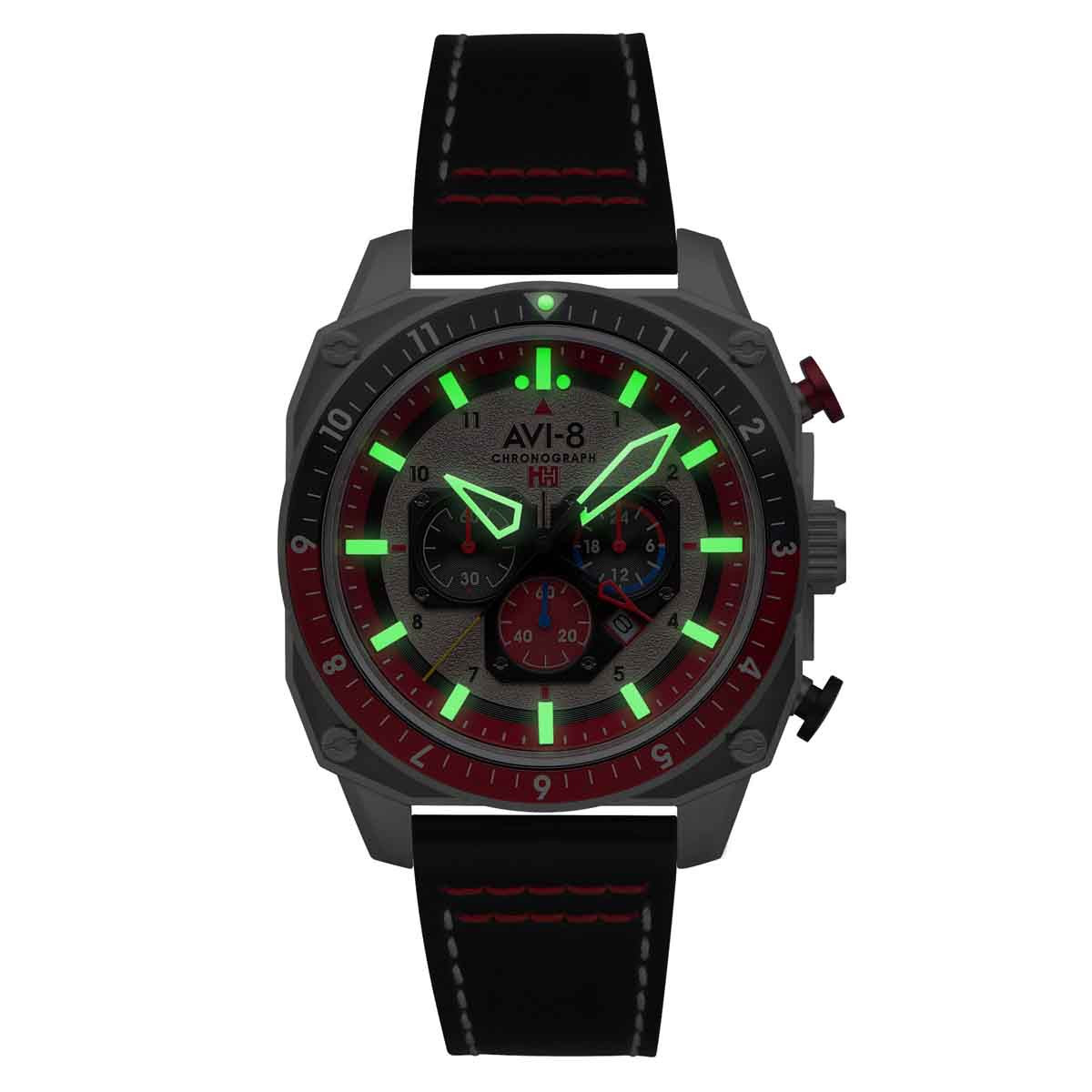 Montre Homme AVI-8 Hawker Hunter Dual Time Chronograph Quartz - AV-4100-03 Montre Homme AVI-8 Hawker Hunter Dual Time Chronograph Quartz - AV-4100-03