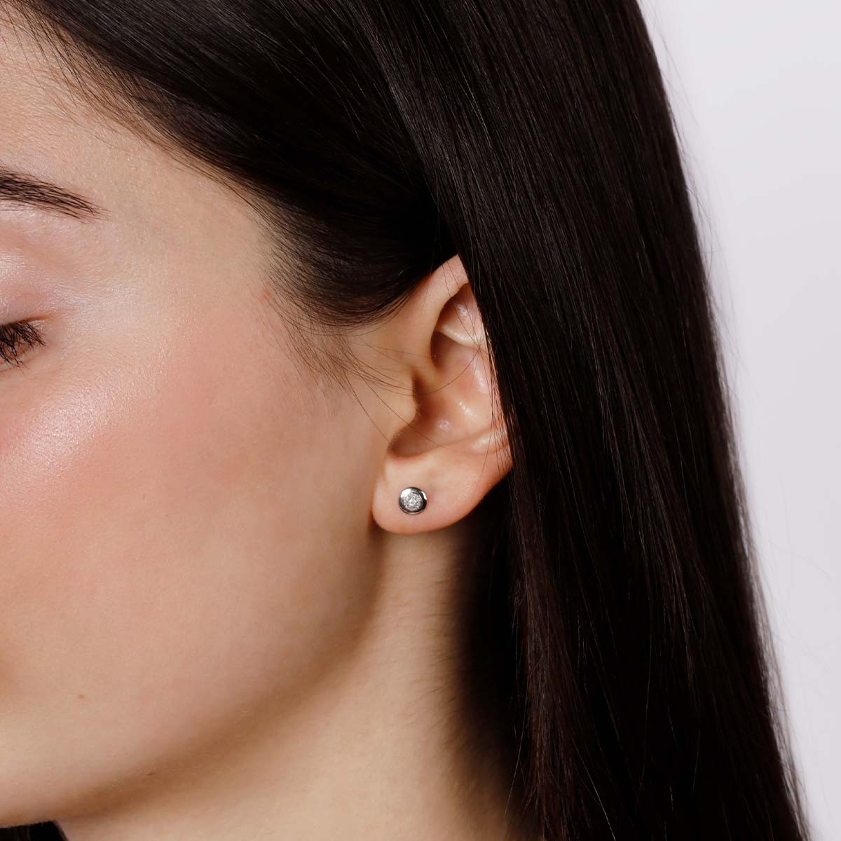 Boucles d'oreilles Or Blanc et Diamants Boucles d'oreilles Or Blanc et Diamants