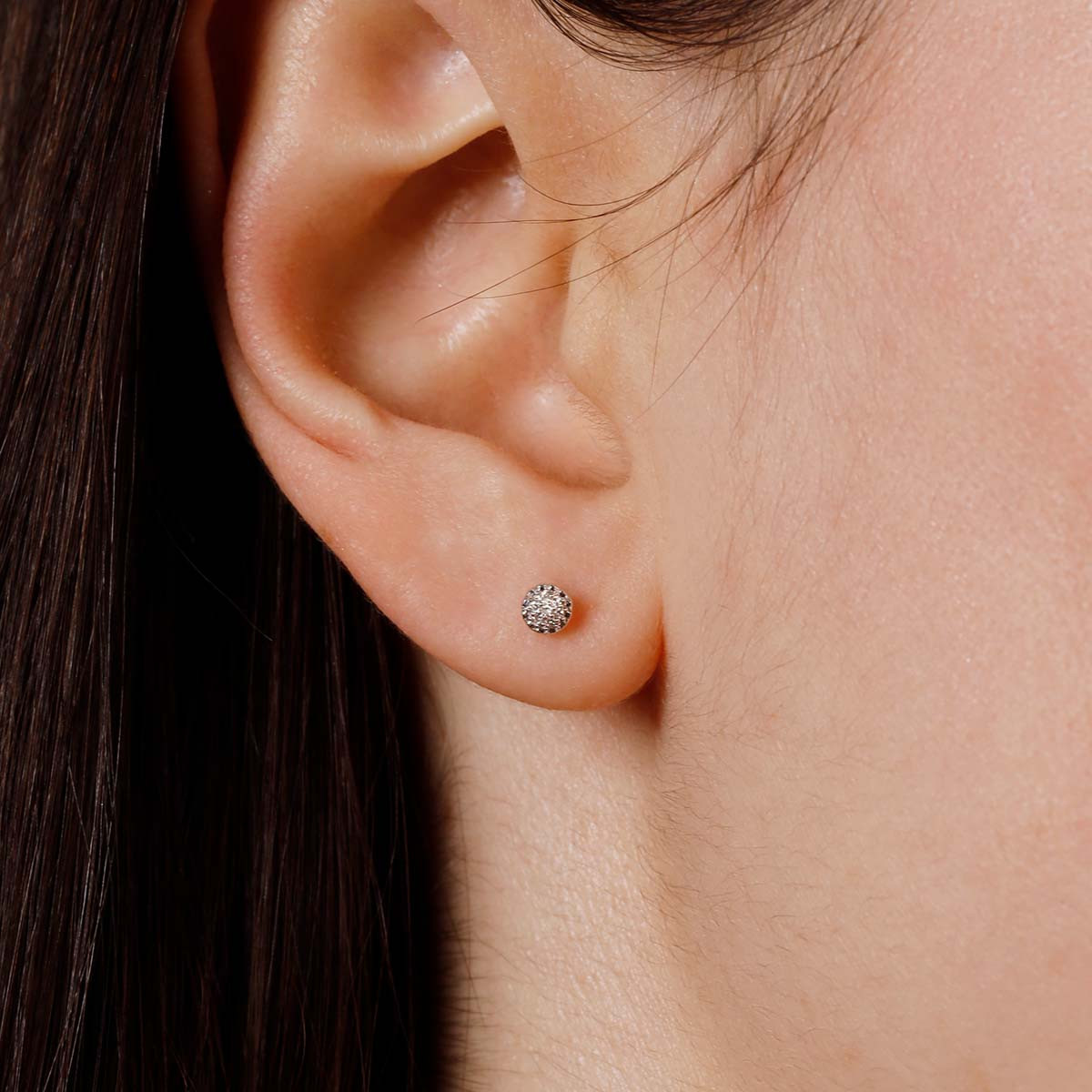Boucles d'oreilles Or Blanc et Diamants Boucles d'oreilles "Généreuse" Or blanc et Diamant