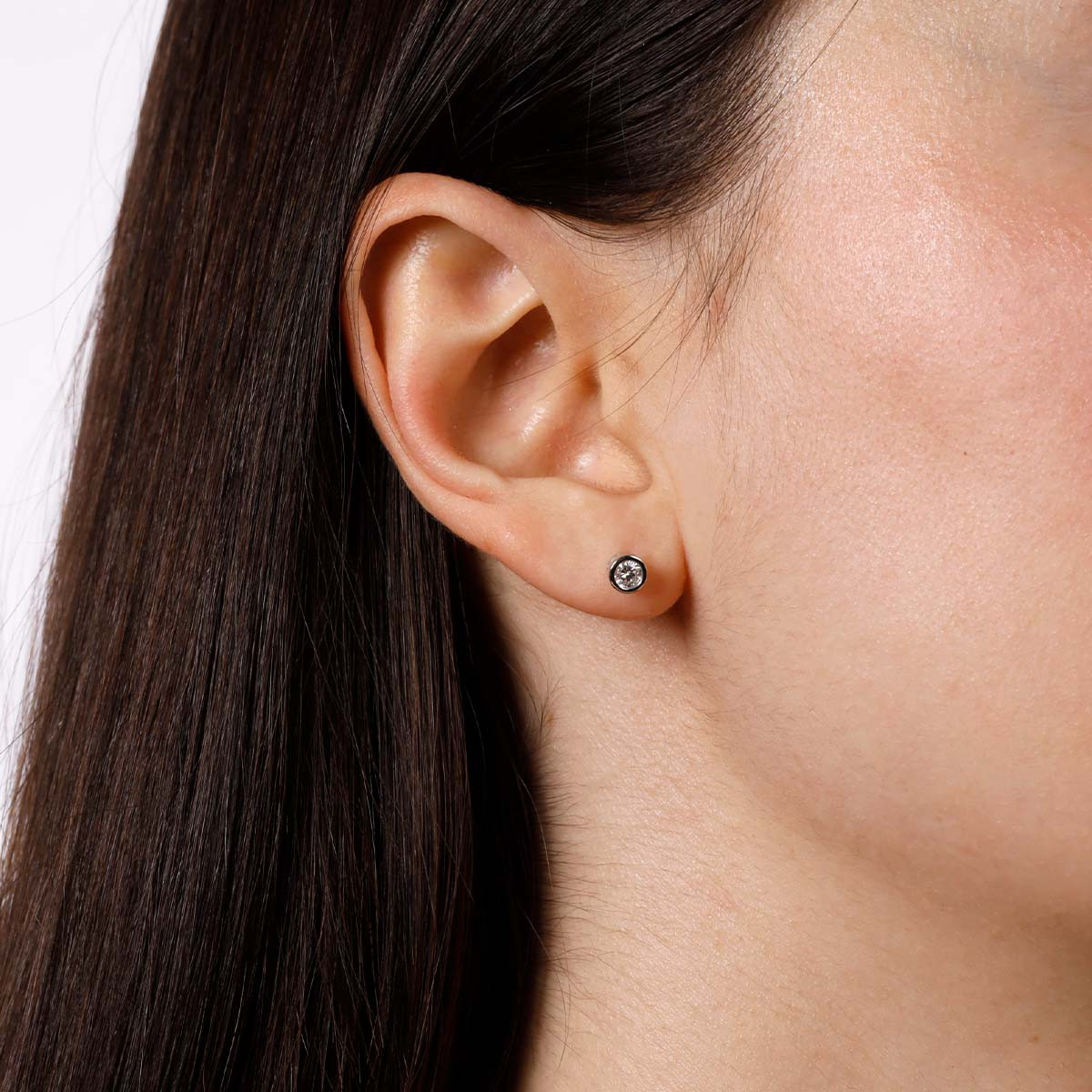 Boucles d'oreilles Or Blanc et Diamants Boucles d'oreilles Or Blanc et Diamants