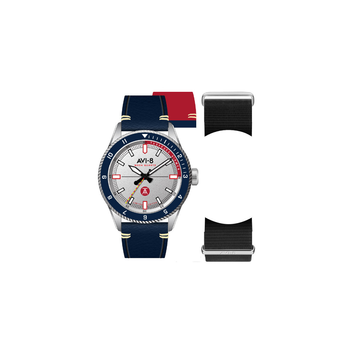 Montre Homme AVI-8 Flyboy Tuskegee Airmen Méca-Quartz - AV-4103-02