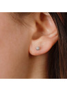 Boucles d'oreilles "Idylle" Or Blanc et diamants