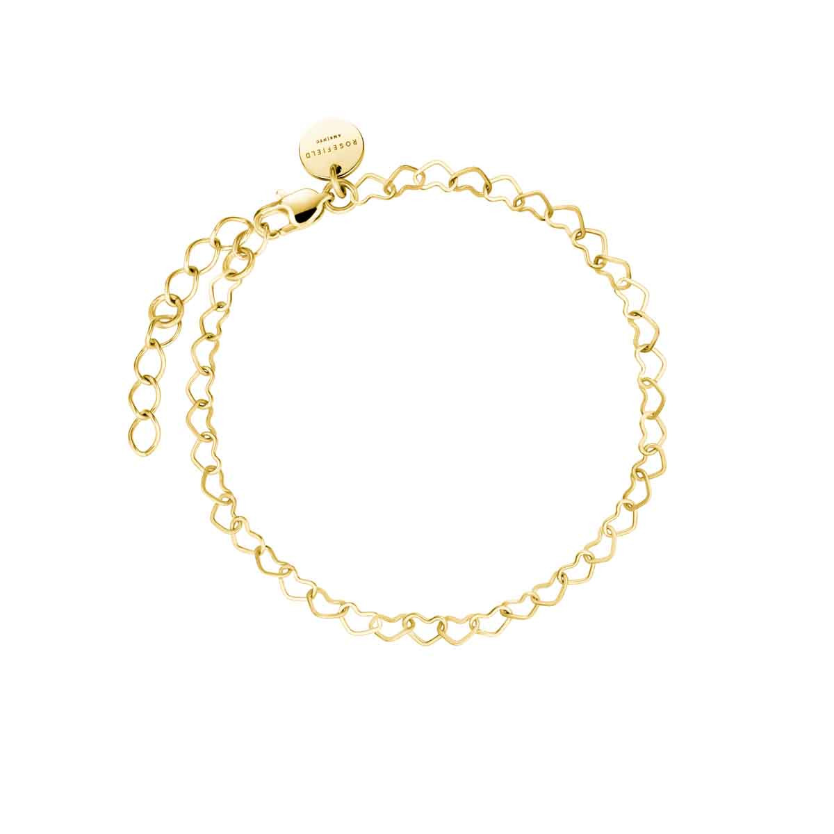 Bracelet chaîne cœur Rosefield Acier doré Bracelet chaîne cœur Rosefield Acier doré - JBHCG-J682