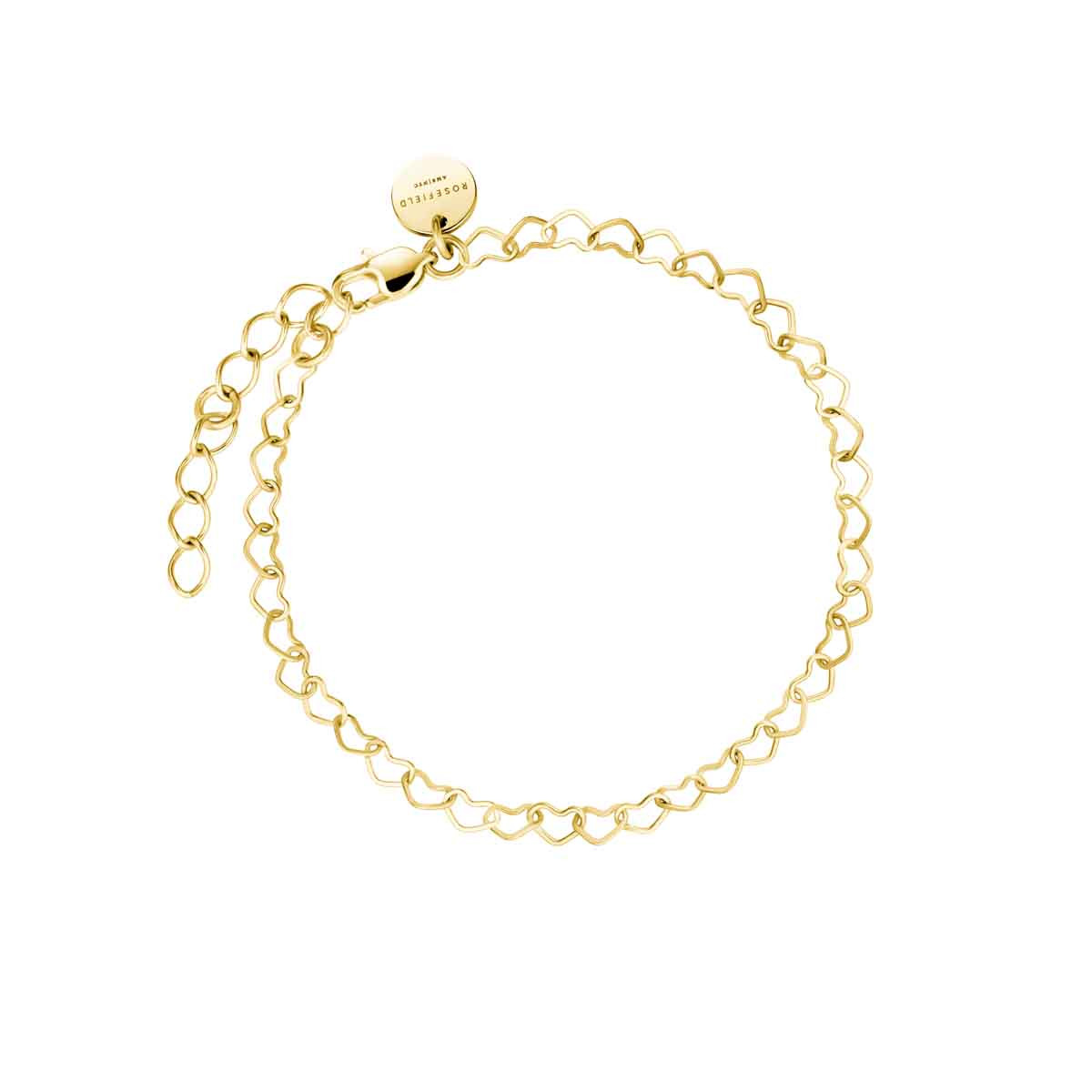 Bracelet chaîne cœur Rosefield Acier doré - JBHCG-J682