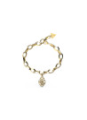 Bracelet Guess "Heart Cage" Acier doré