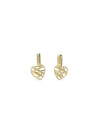 Boucles d'oreilles Guess "Heart Cage" Acier doré