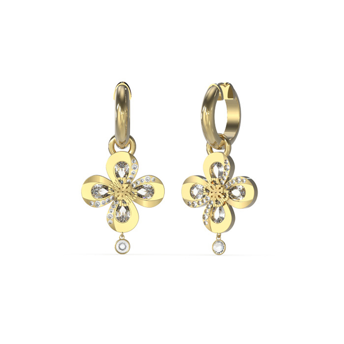Boucles d'oreilles Guess "Amazing Blossom" Acier doré Boucles d'oreilles Guess "Amazing Blossom" Acier doré - JUBE03055JWYG