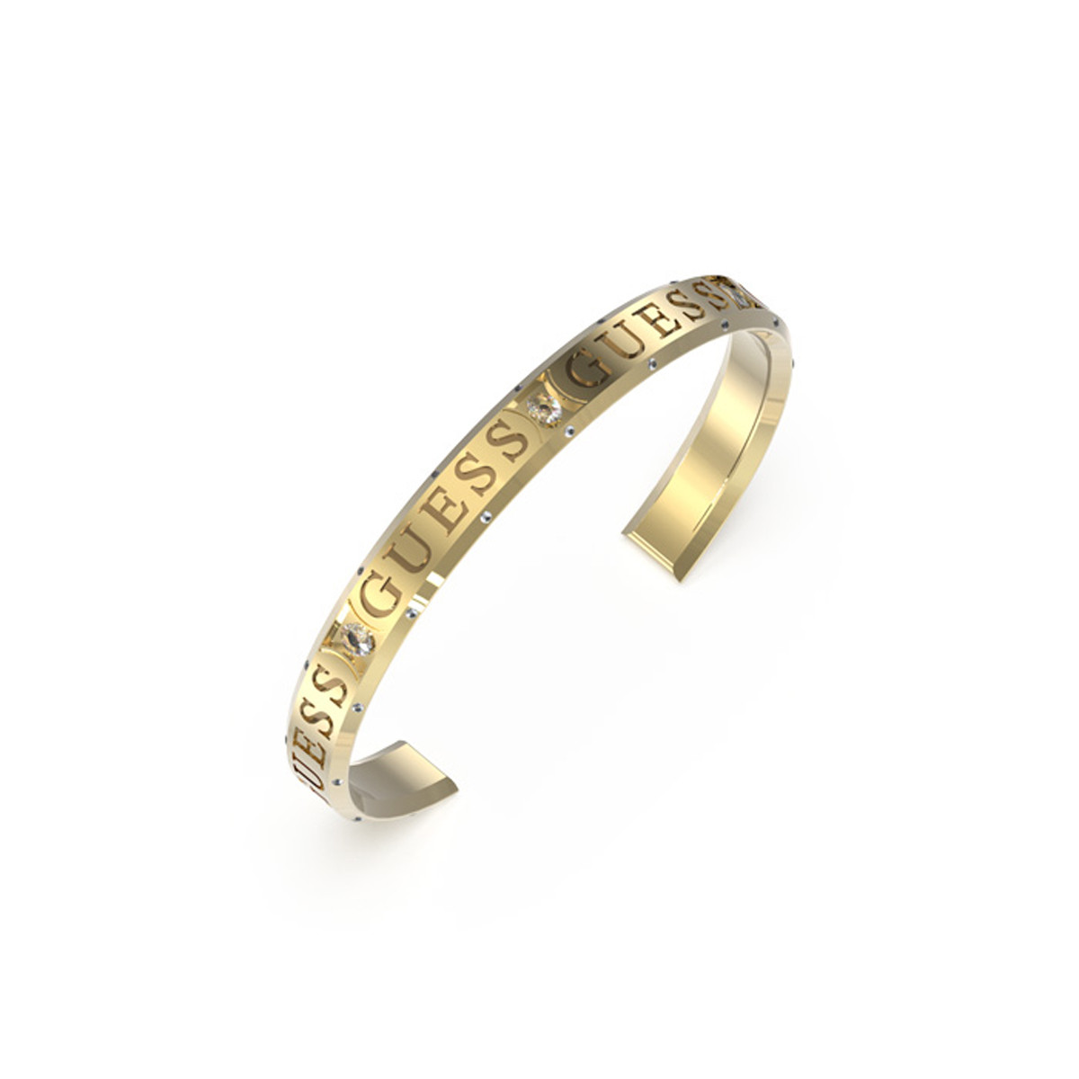 Bracelet Jonc Guess "Just Guess" Acier doré Bracelet Jonc Guess "Just Guess" Acier doré - JUBB03115JWYGS