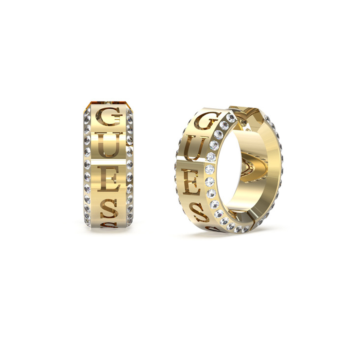 Boucles d'oreilles Guess "Just Guess" Acier doré Boucles d'oreilles Guess "Just Guess" Acier doré - JUBE03112JWYG