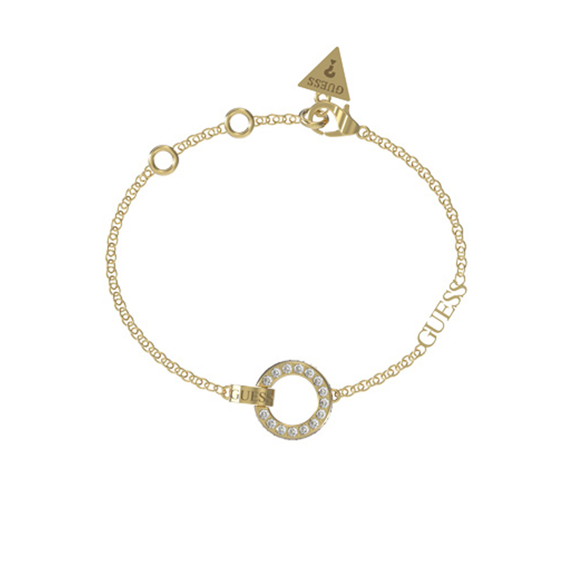 Bracelet Guess "Circle Lights" Acier doré - JUBB03162JWYGS