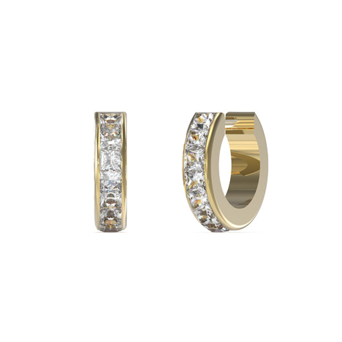 Boucles d'oreilles Guess "Huggie me" Acier doré Boucles d'oreilles Guess "Huggie me" Acier doré - JUBE03134JWYG