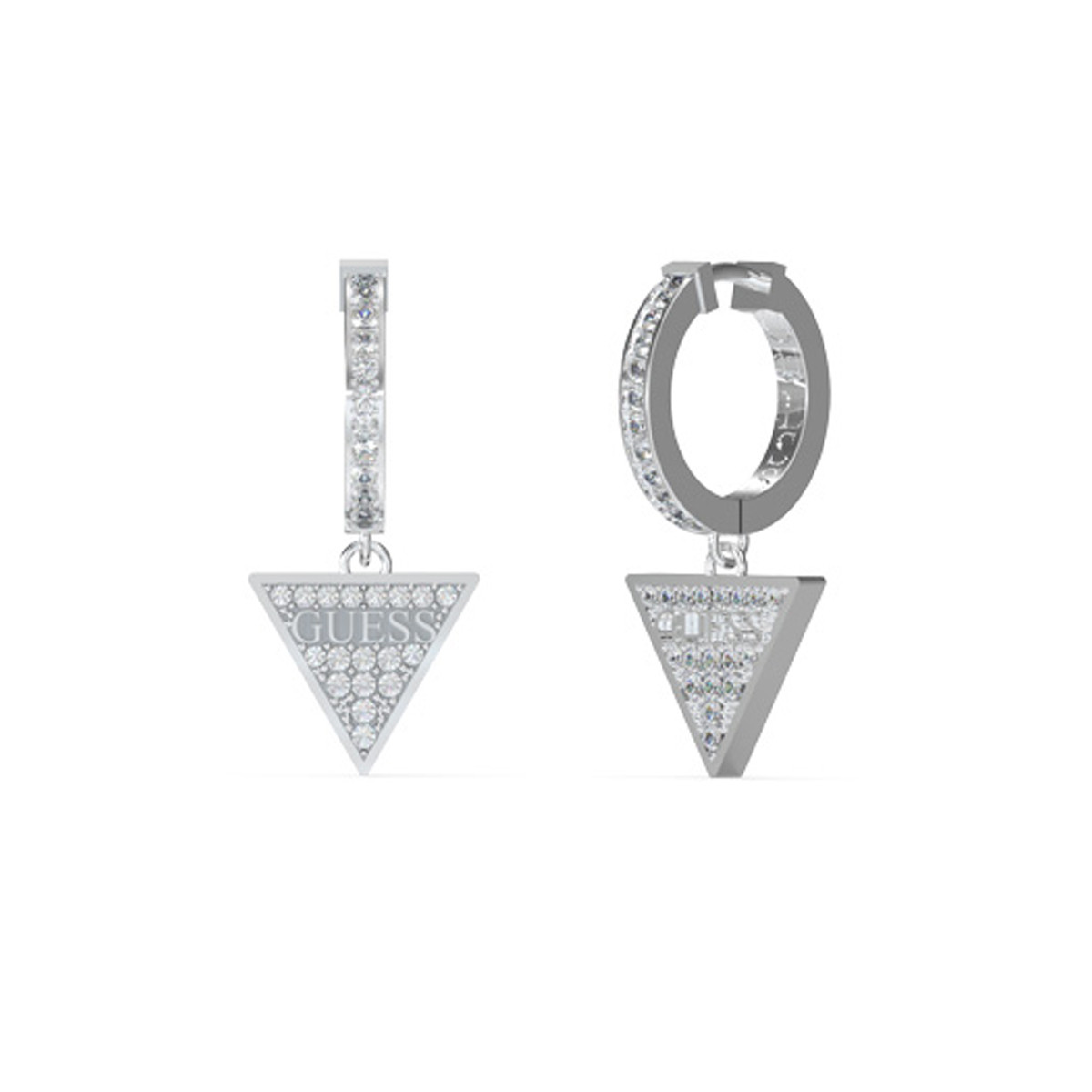 Boucles d'oreilles Guess "Huggie me" Acier rhodié Boucles d'oreilles Guess "Huggie me" Acier rhodié - JUBE03135JWRH