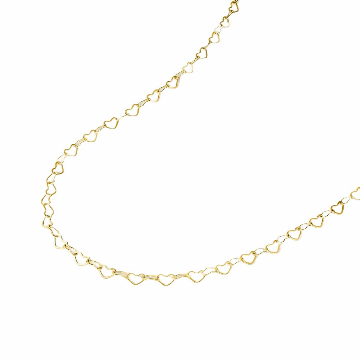 Collier chaîne cœur Rosefield Acier doré - JNHCG-J684