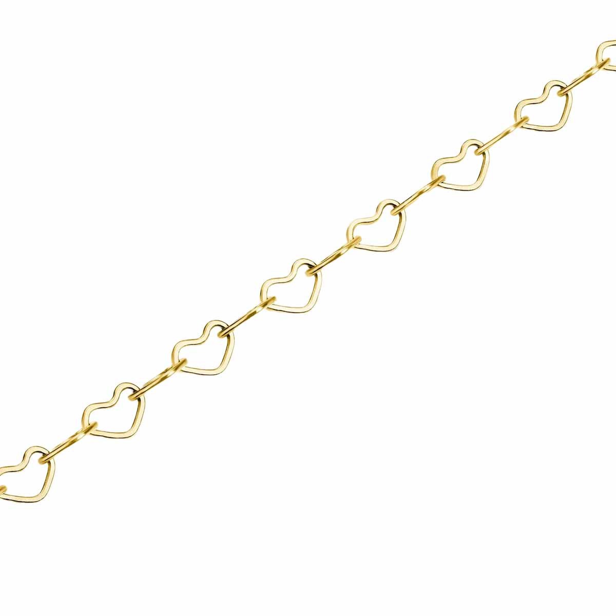 Bracelet chaîne cœur Rosefield Acier doré - JBHCG-J682