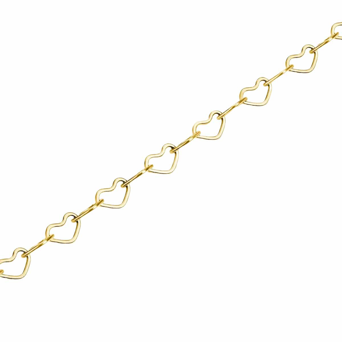 Bracelet chaîne cœur Rosefield Acier doré Bracelet chaîne cœur Rosefield Acier doré - JBHCG-J682