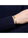 "LA MEILLEURE DES MAMIES" bracelet jonc doré à message