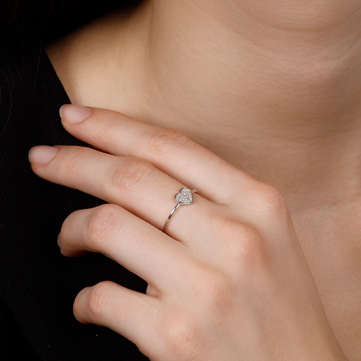 Bague "Coeur Tendresse" Or et Diamant