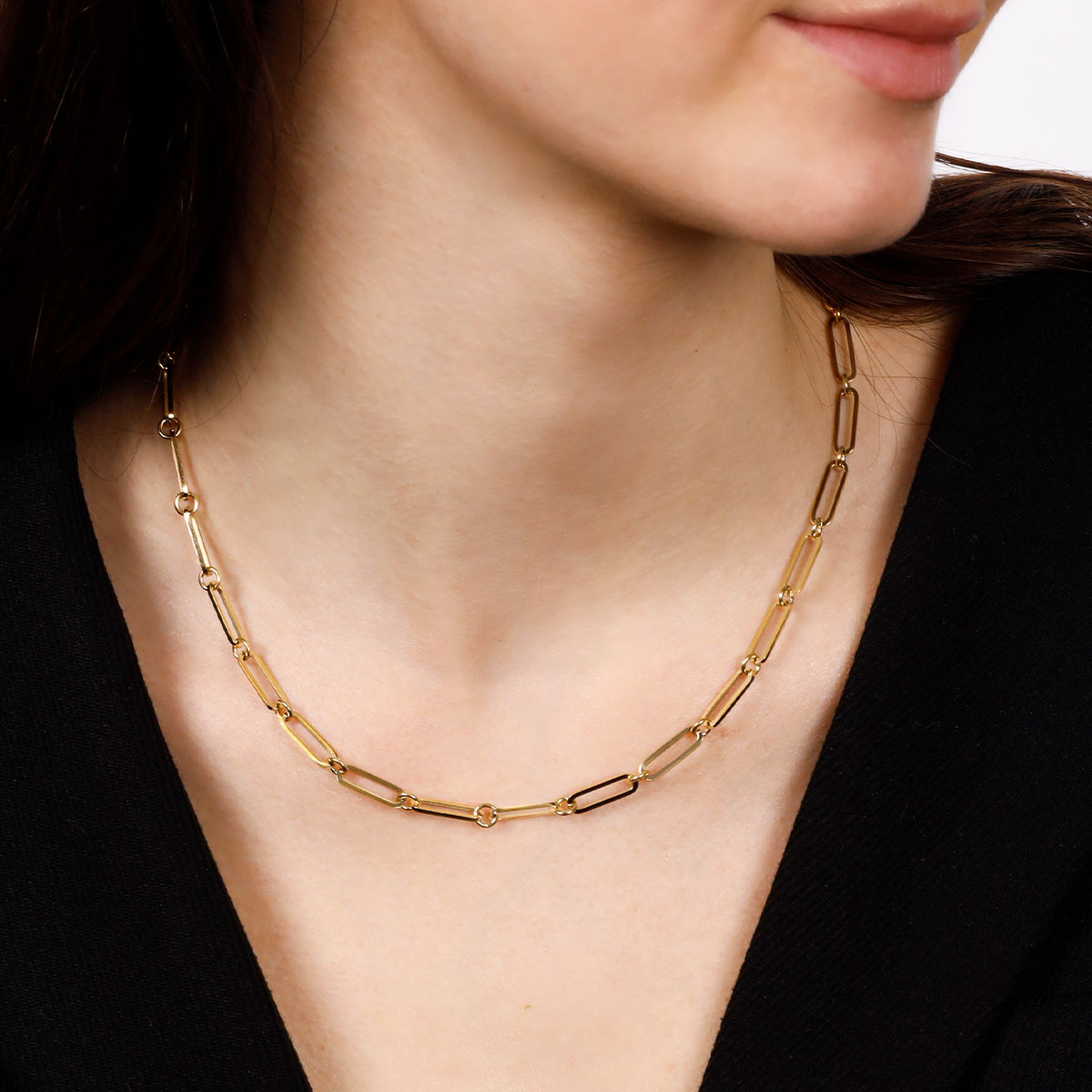 Collier Rosefield "Chunky Chain Necklace Gold" - JNRRG-J614 Collier Rosefield "Chunky Chain Necklace Gold" - JNRRG-J614