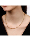 Collier Rosefield "Rectangle Chain Necklace Gold" - JNRCG-J564