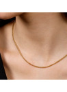 Collier Rosefield "Flat Curb Necklace Gold" - JNFCG-J622