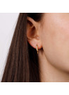 Boucles d'Oreilles Rosefield "Small Oval Hoops Gold" - JEOSG-J569