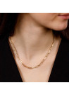 Collier Rosefield "Hammered Chain Necklace Gold" - JNHCG-J628