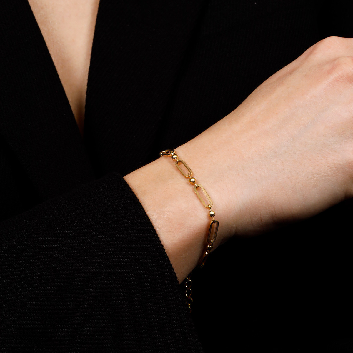 Bracelet Rosefield "Dotted Multilink Bracelet Gold" - JBMCG-J589