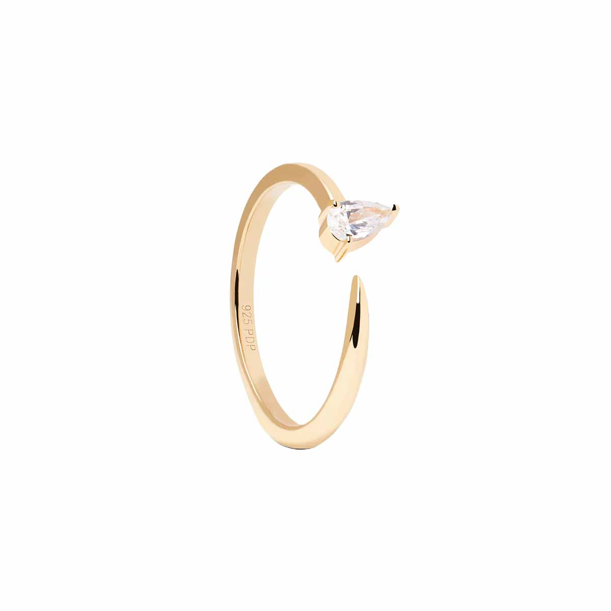PDPAOLA Bague en argent doré - Twing- AN01-864 PDPAOLA Bague en argent plaqué or - Twing - AN01-864