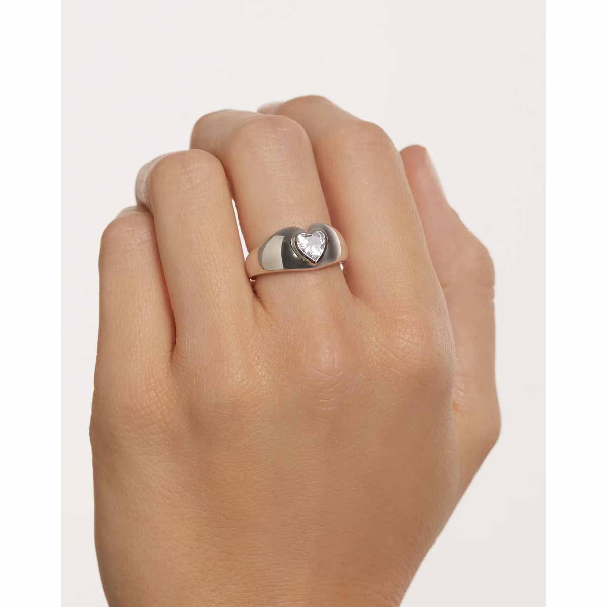 PDPAOLA Bague en argent - Bright Heart  - AN02-902