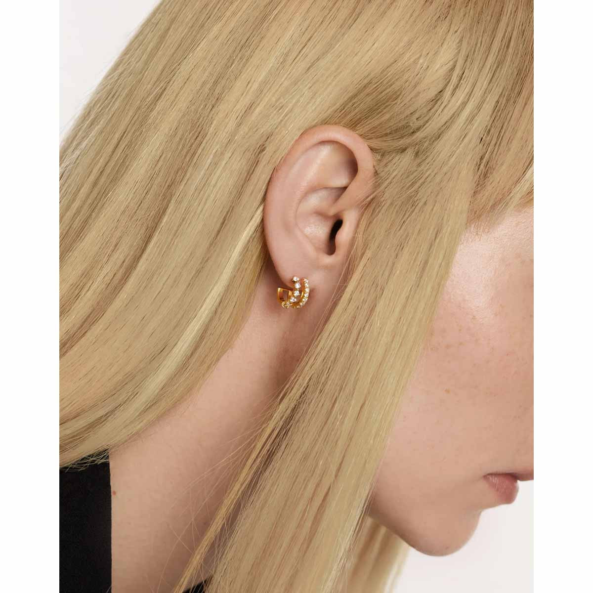 PDPAOLA Boucles d'oreilles en argent doré - Rubi- AR01-805-U PDPAOLA Boucles d'oreilles en argent plaqué or - Rubi - AR01-805-U